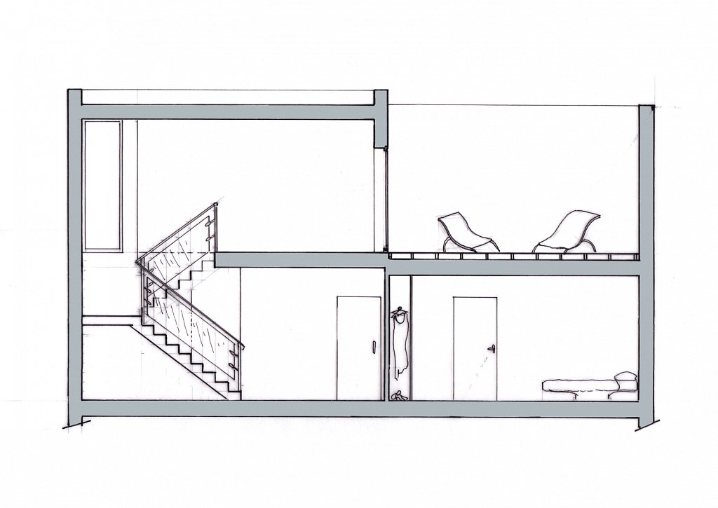 Coupe de la maison